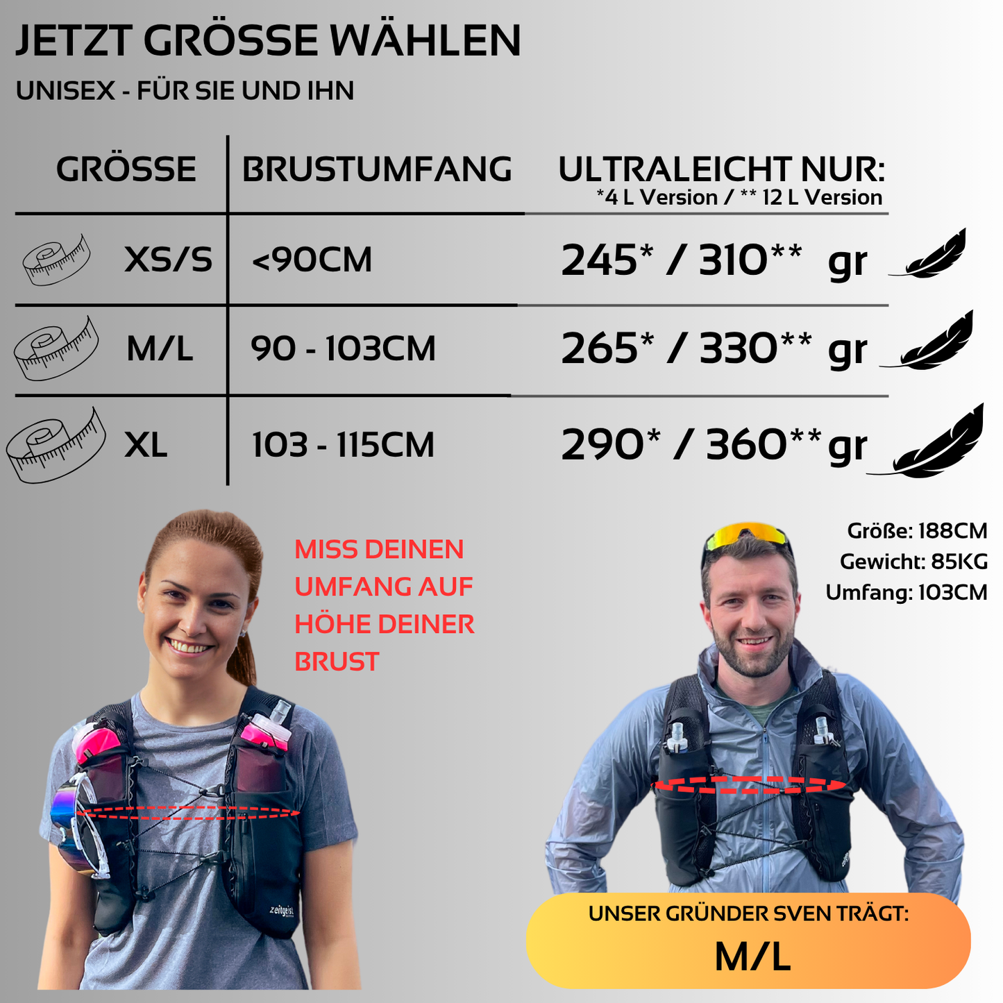 UTX fit - 2 in 1 Laufweste