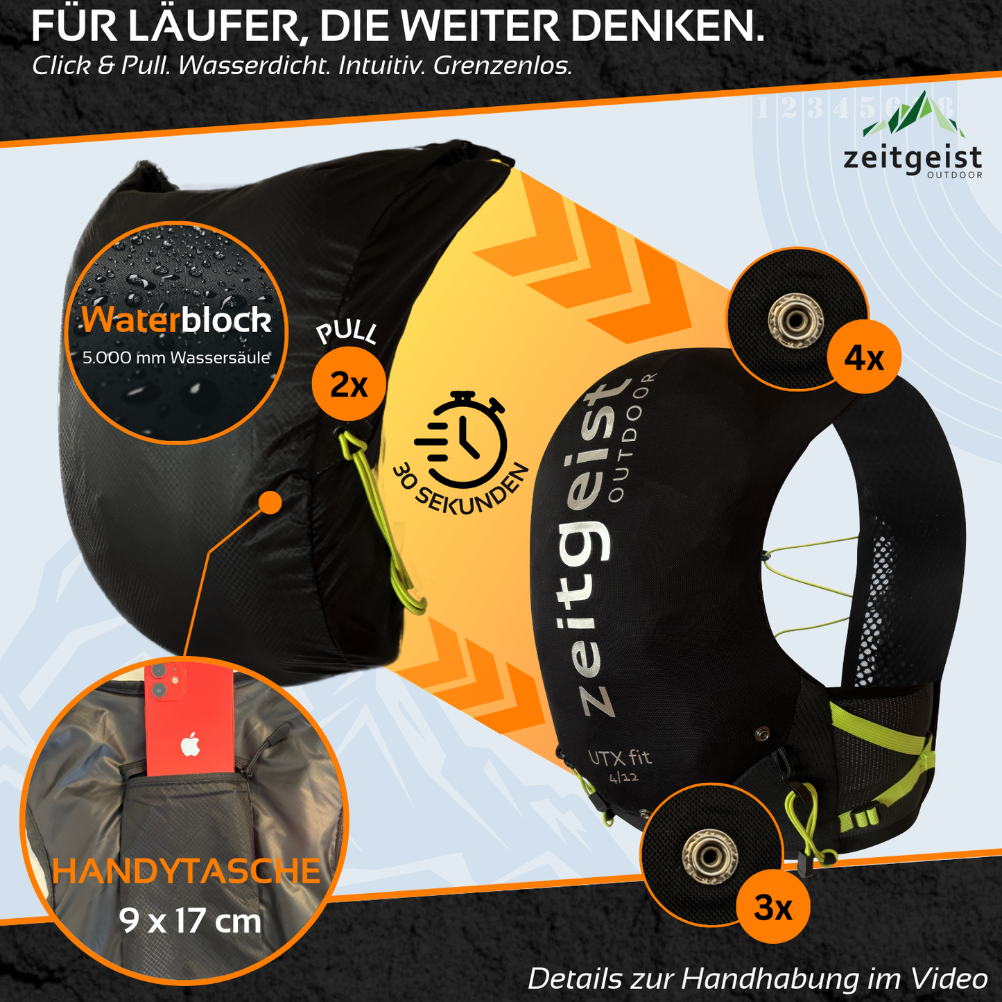 UTX fit - 2 in 1 Laufweste