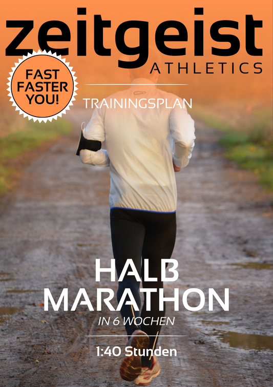 Halbmarathon in 1h 40min - 6 Wochen Trainingsplan