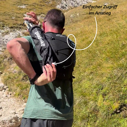 Trailköcher – Stockhalterung für Laufwesten
