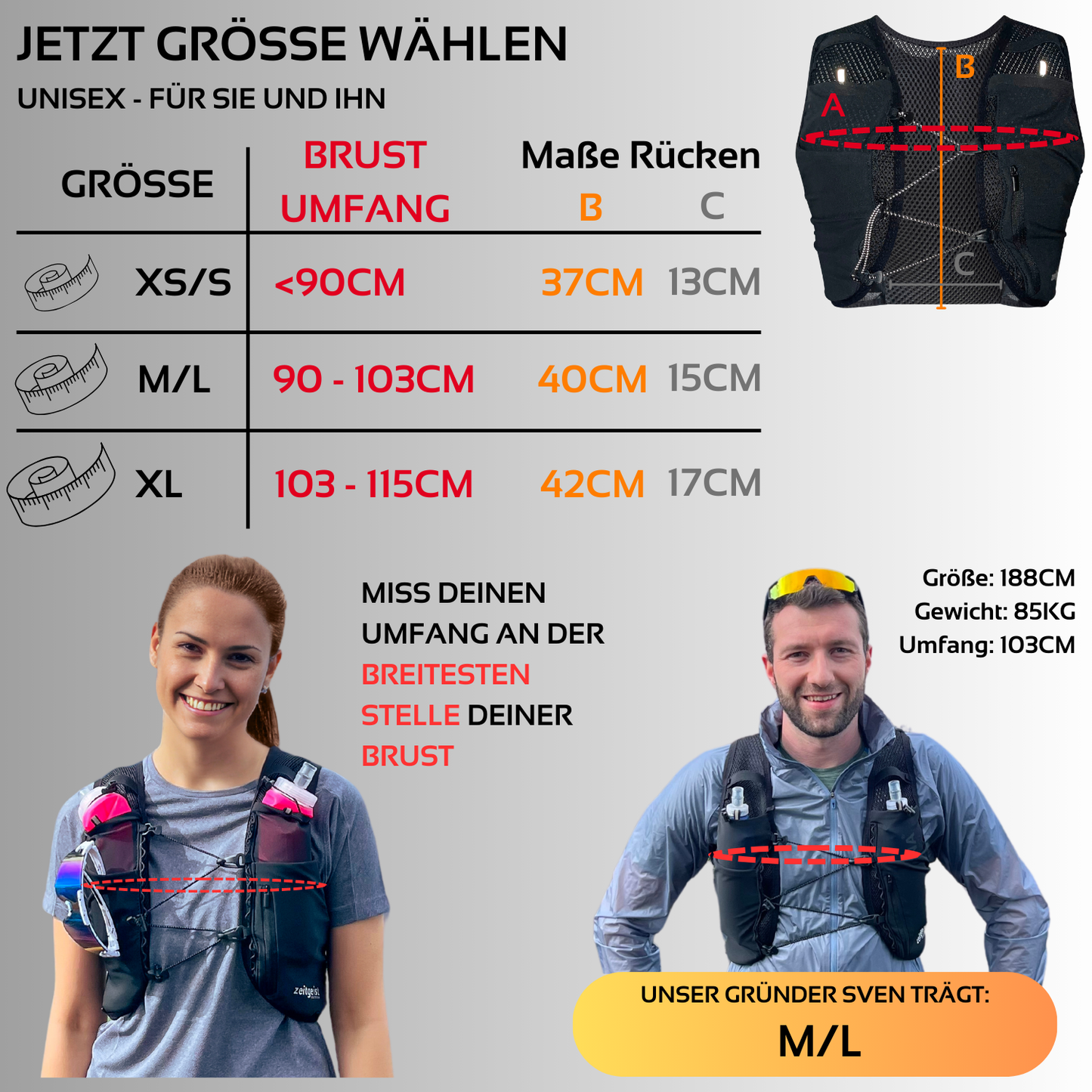 Run More - Trinkblase (Ultra fit 4 + Trinkblase)