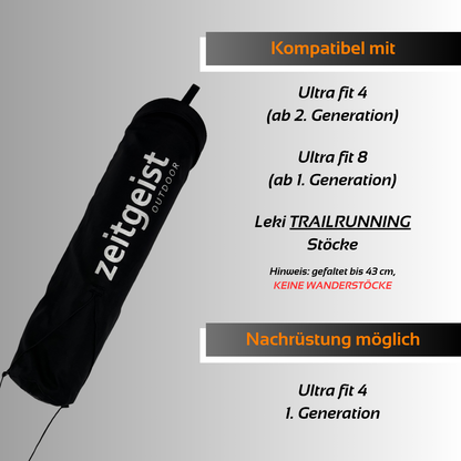 Trailköcher – Stockhalterung für Laufwesten