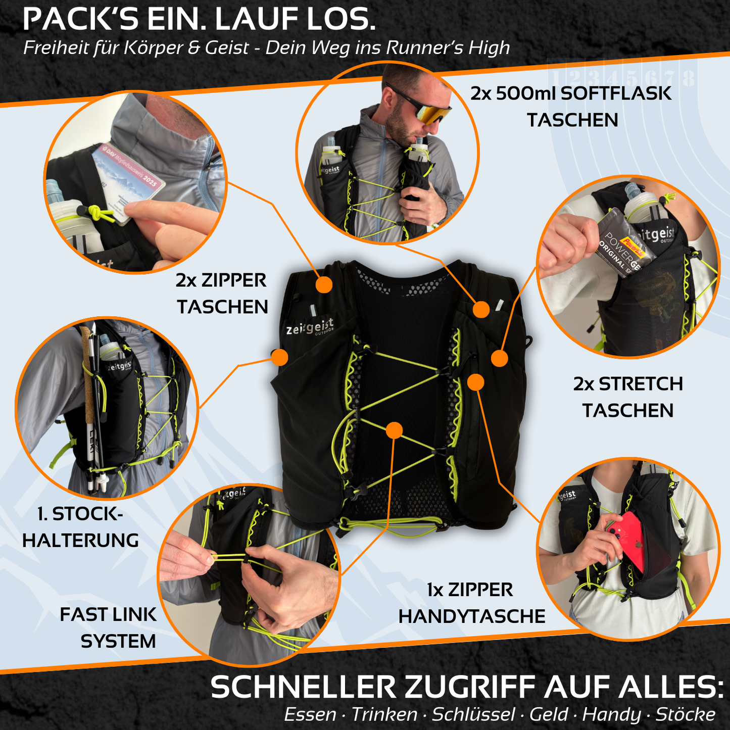 UTX fit - 2 in 1 Laufweste