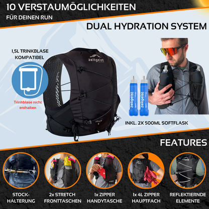 Run More (Ultra fit 4 + 2 Soft Flasks)