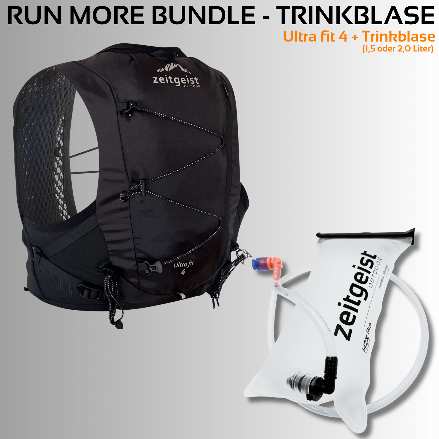 Run More - Trinkblase (Ultra fit 4 + Trinkblase)