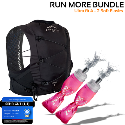 Run More (Ultra fit 4 + 2 Soft Flasks)