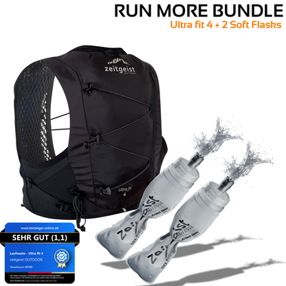 Run More (Ultra fit 4 + 2 Soft Flasks)
