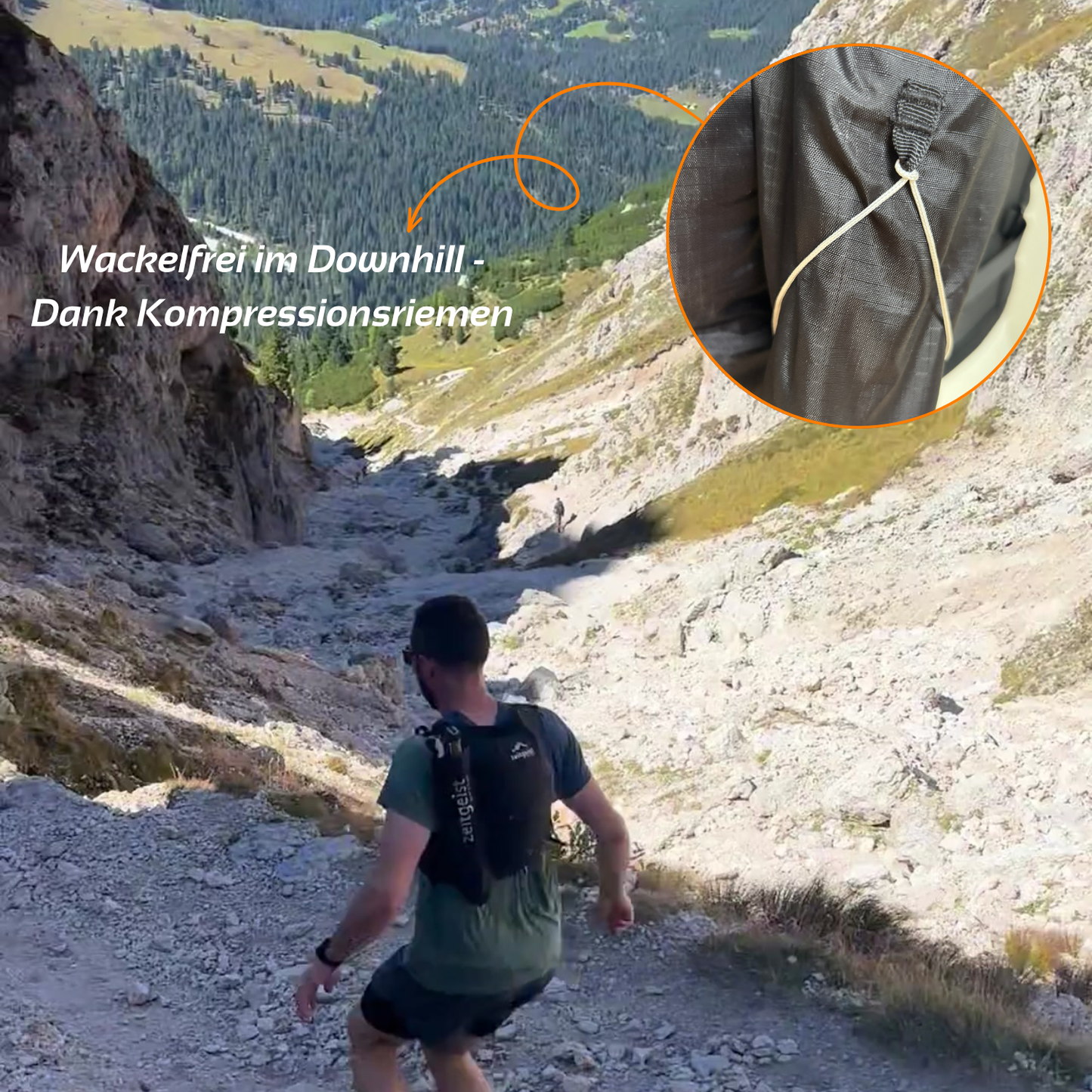 Trailköcher – Stockhalterung für Laufwesten